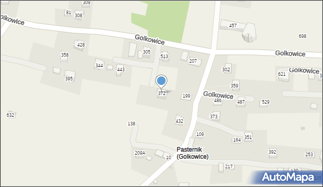 Golkowice, Golkowice, 372, mapa Golkowice