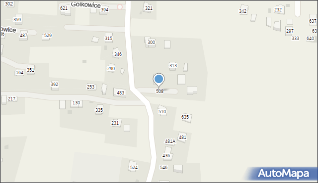Golkowice, Golkowice, 508, mapa Golkowice