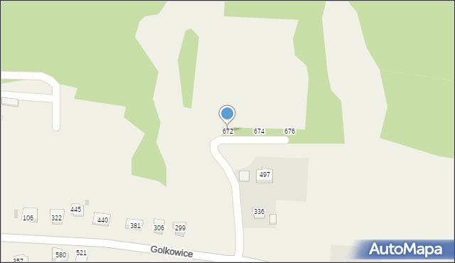 Golkowice, Golkowice, 672, mapa Golkowice