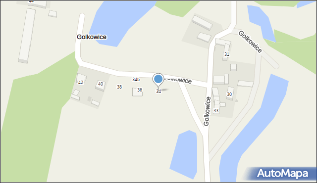 Golkowice, Golkowice, 34, mapa Golkowice