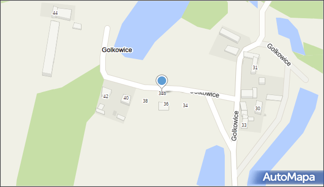 Golkowice, Golkowice, 34b, mapa Golkowice