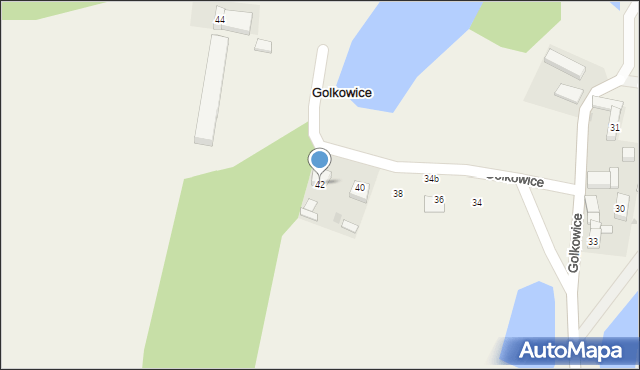 Golkowice, Golkowice, 42, mapa Golkowice