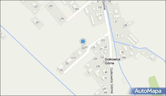 Gołkowice Górne, Gołkowice Górne, 111, mapa Gołkowice Górne