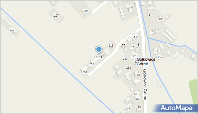 Gołkowice Górne, Gołkowice Górne, 111A, mapa Gołkowice Górne