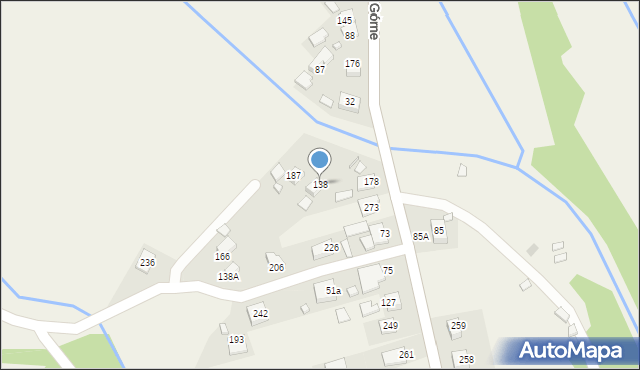 Gołkowice Górne, Gołkowice Górne, 138, mapa Gołkowice Górne