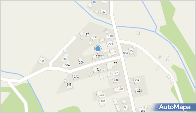 Gołkowice Górne, Gołkowice Górne, 226, mapa Gołkowice Górne