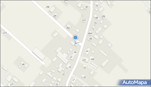 Gołkowice Górne, Gołkowice Górne, 24, mapa Gołkowice Górne