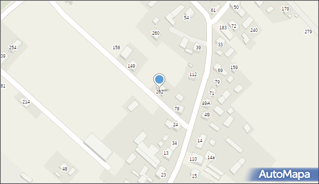 Gołkowice Górne, Gołkowice Górne, 262, mapa Gołkowice Górne