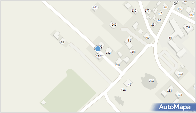 Gołkowice Górne, Gołkowice Górne, 274, mapa Gołkowice Górne