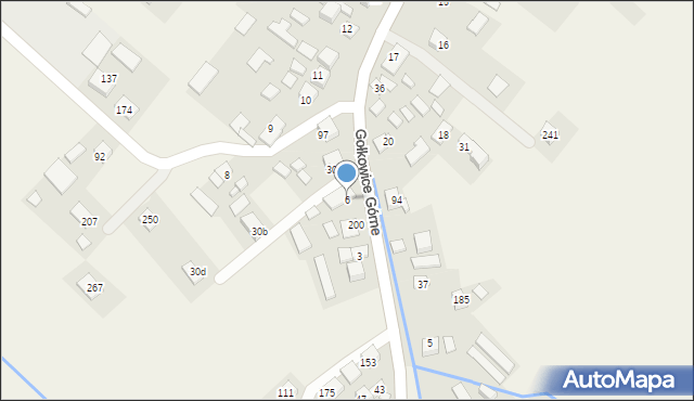 Gołkowice Górne, Gołkowice Górne, 6, mapa Gołkowice Górne