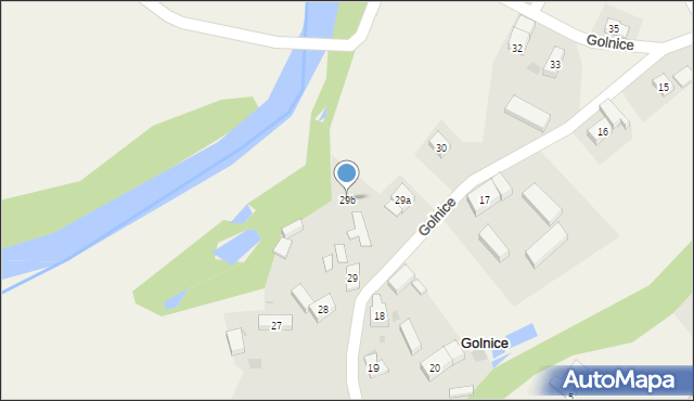 Golnice, Golnice, 29b, mapa Golnice
