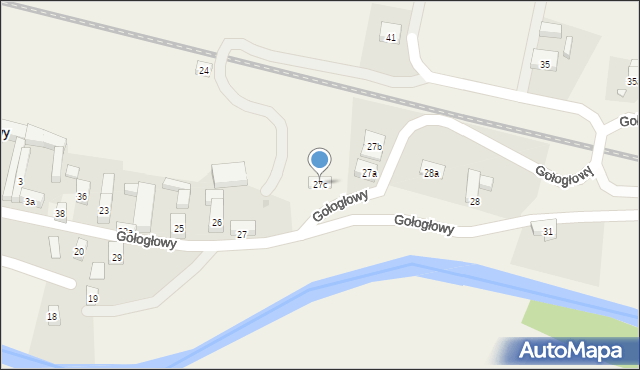 Gołogłowy, Gołogłowy, 27c, mapa Gołogłowy