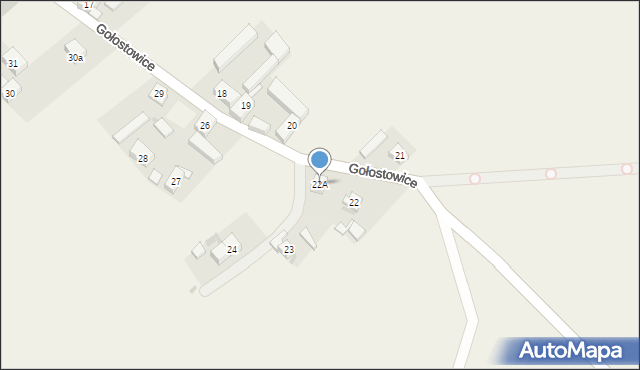 Gołostowice, Gołostowice, 22A, mapa Gołostowice