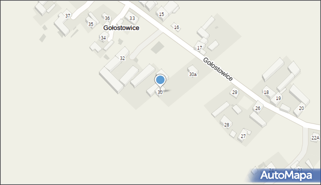 Gołostowice, Gołostowice, 30, mapa Gołostowice