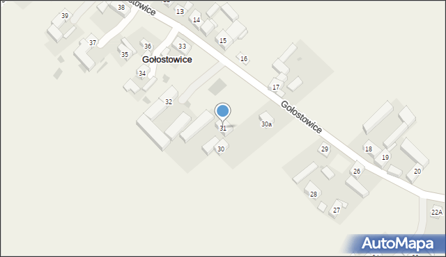 Gołostowice, Gołostowice, 31, mapa Gołostowice