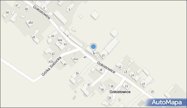 Gołostowice, Gołostowice, 9, mapa Gołostowice