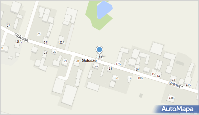 Gołosze, Gołosze, 19A, mapa Gołosze