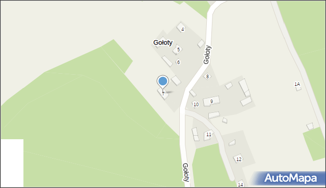 Gołoty, Gołoty, 7, mapa Gołoty