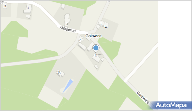 Golowice, Golowice, 11, mapa Golowice