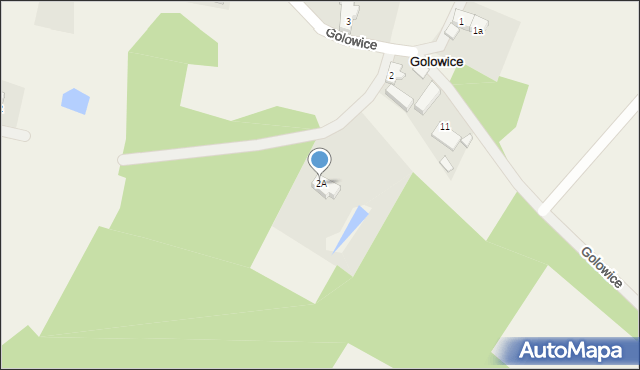 Golowice, Golowice, 2A, mapa Golowice