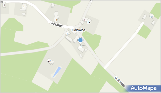 Golowice, Golowice, 11, mapa Golowice