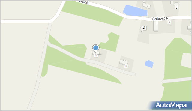 Golowice, Golowice, 14, mapa Golowice