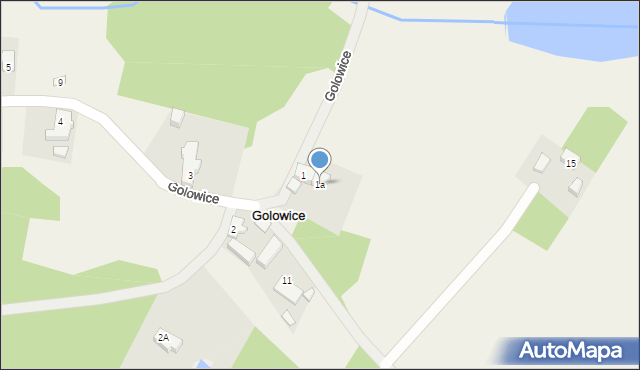 Golowice, Golowice, 1a, mapa Golowice