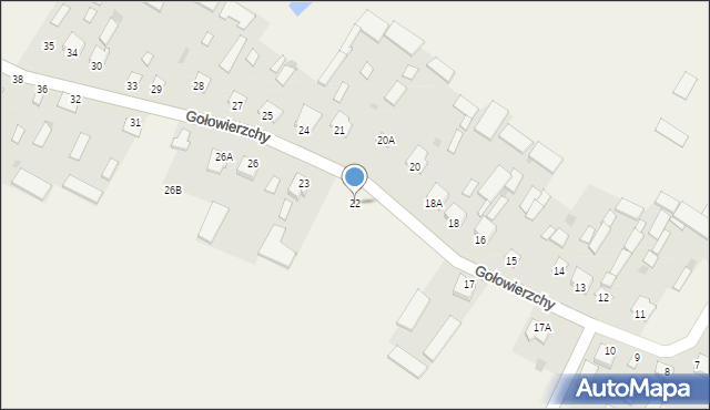 Gołowierzchy, Gołowierzchy, 22, mapa Gołowierzchy