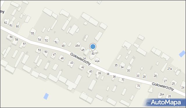 Gołowierzchy, Gołowierzchy, 41, mapa Gołowierzchy