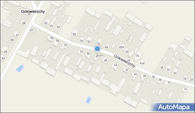 Gołowierzchy, Gołowierzchy, 47, mapa Gołowierzchy