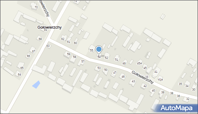 Gołowierzchy, Gołowierzchy, 54, mapa Gołowierzchy