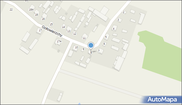 Gołowierzchy, Gołowierzchy, 8, mapa Gołowierzchy