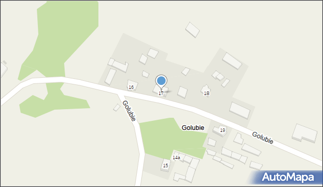 Golubie, Golubie, 17, mapa Golubie