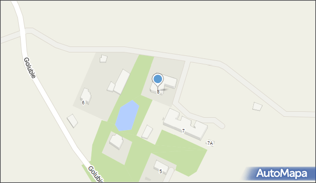 Golubie, Golubie, 8, mapa Golubie