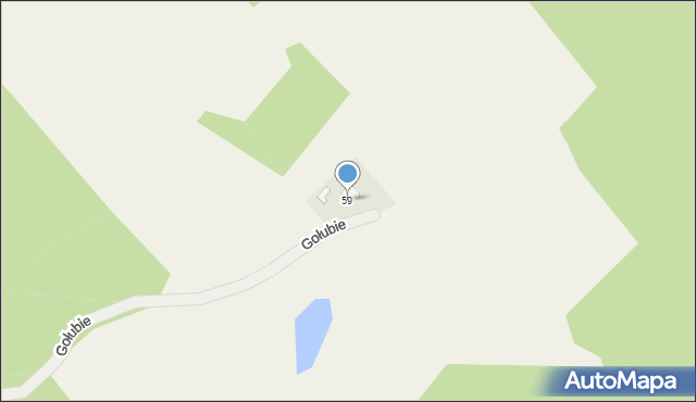Gołubie, Gołubie, 59, mapa Gołubie