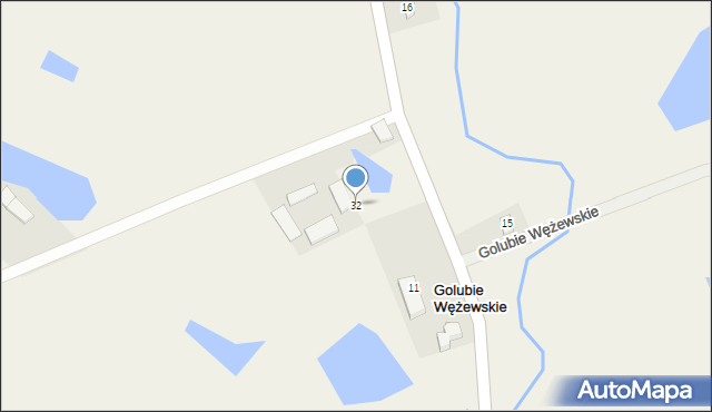 Golubie Wężewskie, Golubie Wężewskie, 32, mapa Golubie Wężewskie