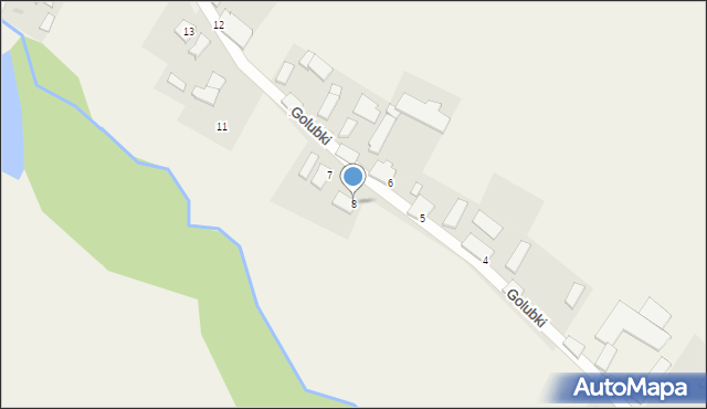Golubki, Golubki, 8, mapa Golubki