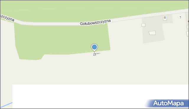 Gołubowszczyzna, Gołubowszczyzna, 13, mapa Gołubowszczyzna