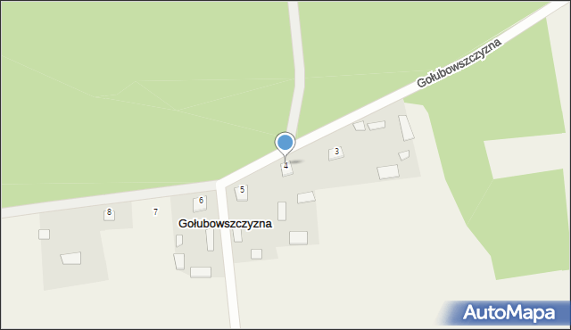 Gołubowszczyzna, Gołubowszczyzna, 4, mapa Gołubowszczyzna