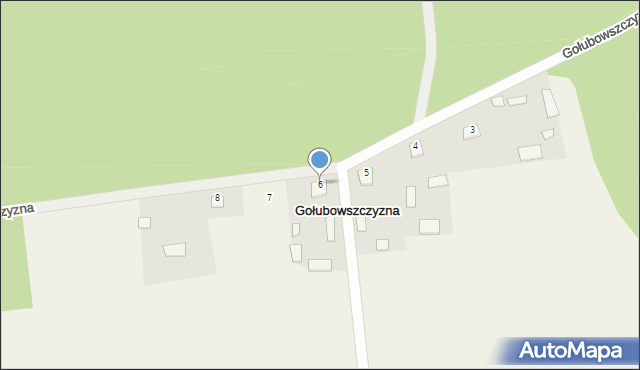 Gołubowszczyzna, Gołubowszczyzna, 6, mapa Gołubowszczyzna