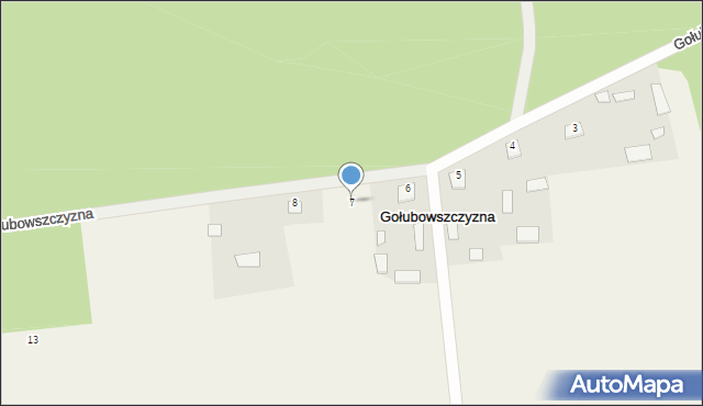 Gołubowszczyzna, Gołubowszczyzna, 7, mapa Gołubowszczyzna