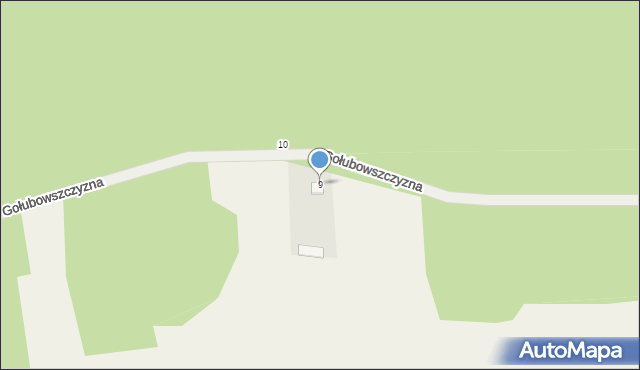 Gołubowszczyzna, Gołubowszczyzna, 9, mapa Gołubowszczyzna