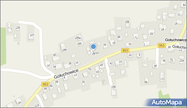 Gołuchowice, Gołuchowice, 15, mapa Gołuchowice