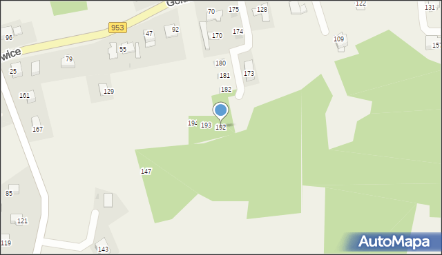 Gołuchowice, Gołuchowice, 192, mapa Gołuchowice