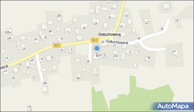 Gołuchowice, Gołuchowice, 39, mapa Gołuchowice