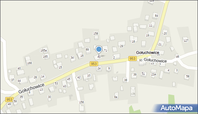 Gołuchowice, Gołuchowice, 41, mapa Gołuchowice