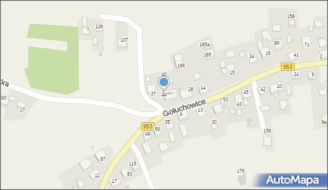 Gołuchowice, Gołuchowice, 44, mapa Gołuchowice