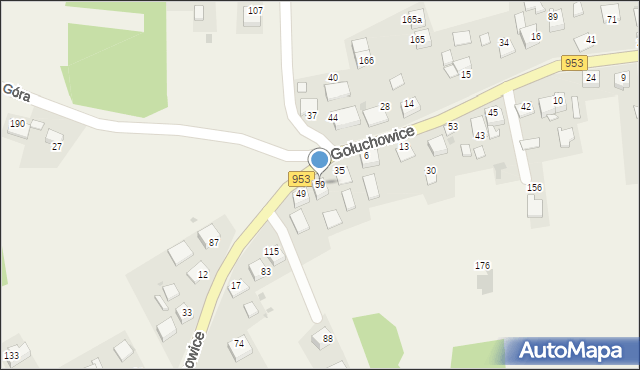 Gołuchowice, Gołuchowice, 59, mapa Gołuchowice