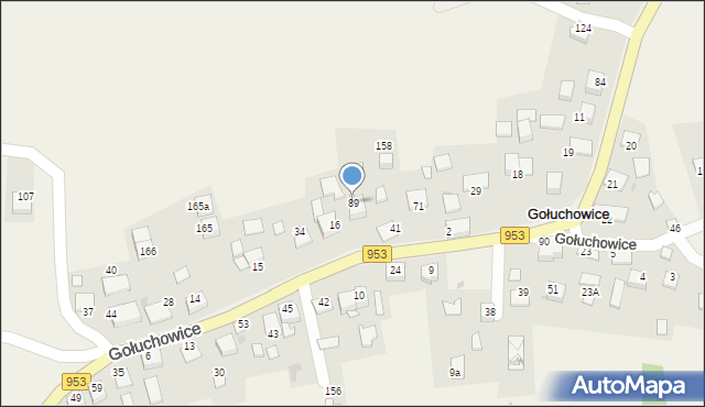 Gołuchowice, Gołuchowice, 89, mapa Gołuchowice