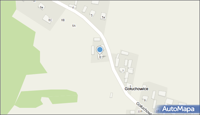 Gołuchowice, Gołuchowice, 6, mapa Gołuchowice